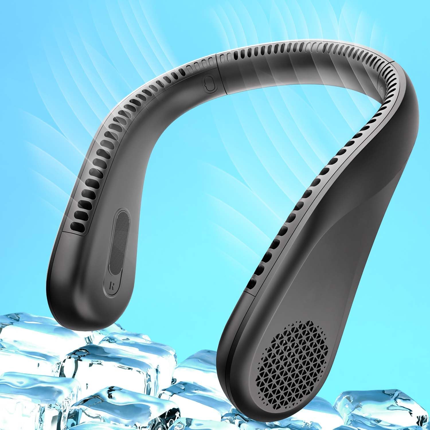 Ventilateur à clip de taille l Ventilateur de cou portable avec batterie 6000 mAh et 3 vitesses