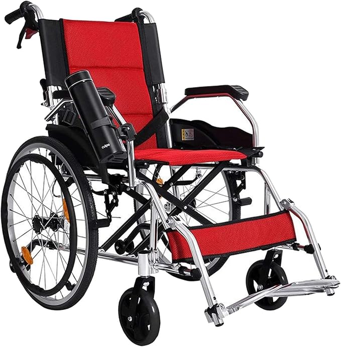 wheelchair Folding Lightweight Wheelchair Small Trolley Portable