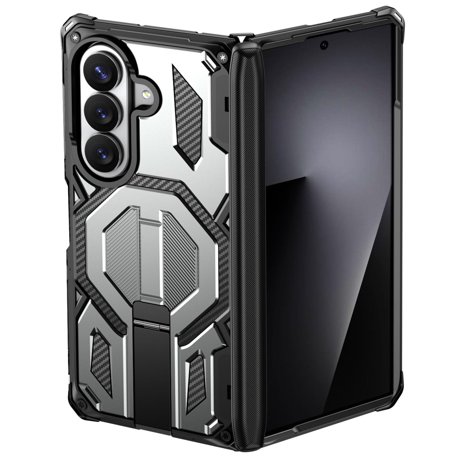 Magnetyczne etui do Samsung Galaxy Z Fold 8 Ultra, ochrona wojskowa