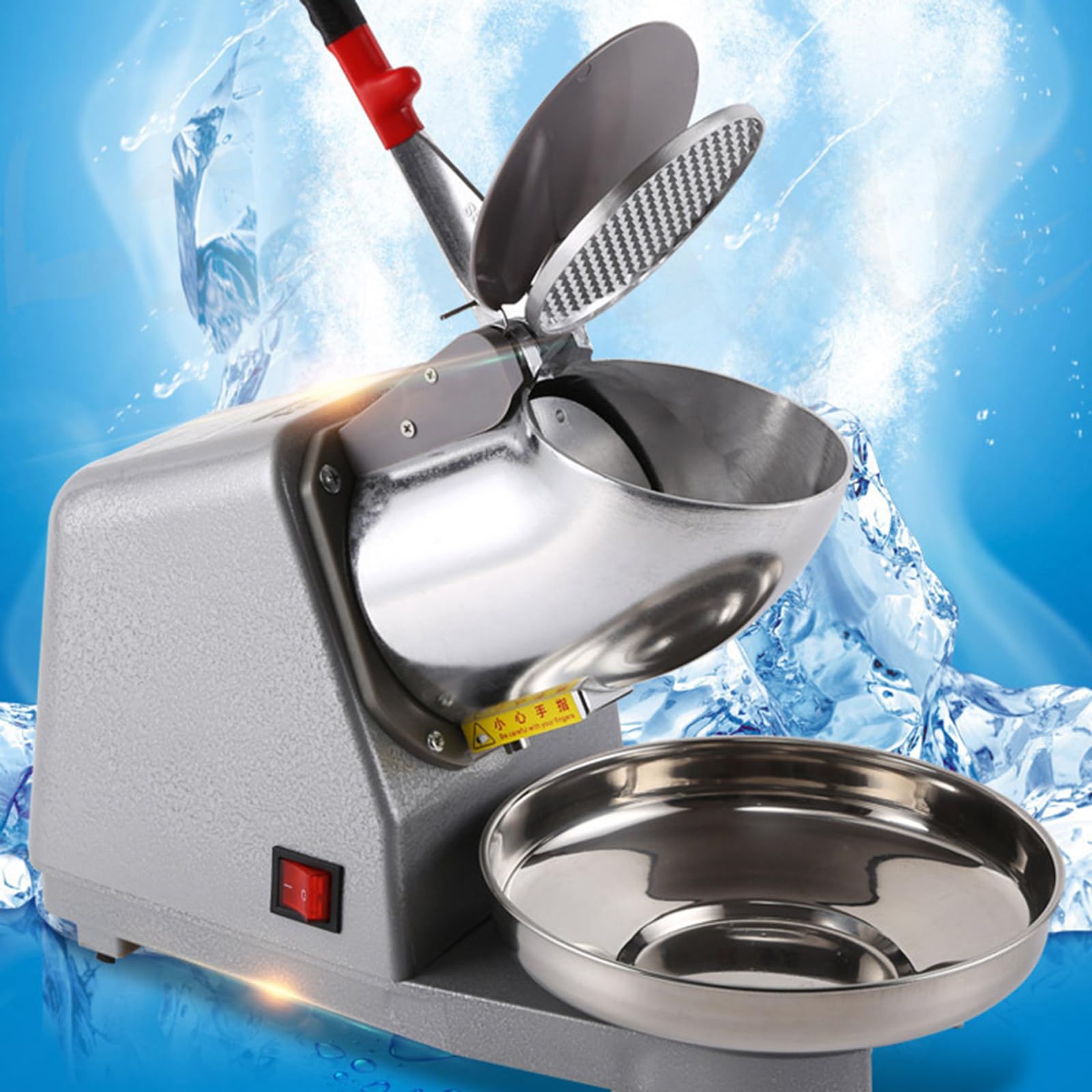 Broyeur à Glace Manuel, Broyeur à Glace à Manivelle, Broyeur à Glace Rasé Portable Pour Usage Commercial Et Domestique Avec Lame En Acier Inoxydable Pour Cône De Neige, Neige Fondante
