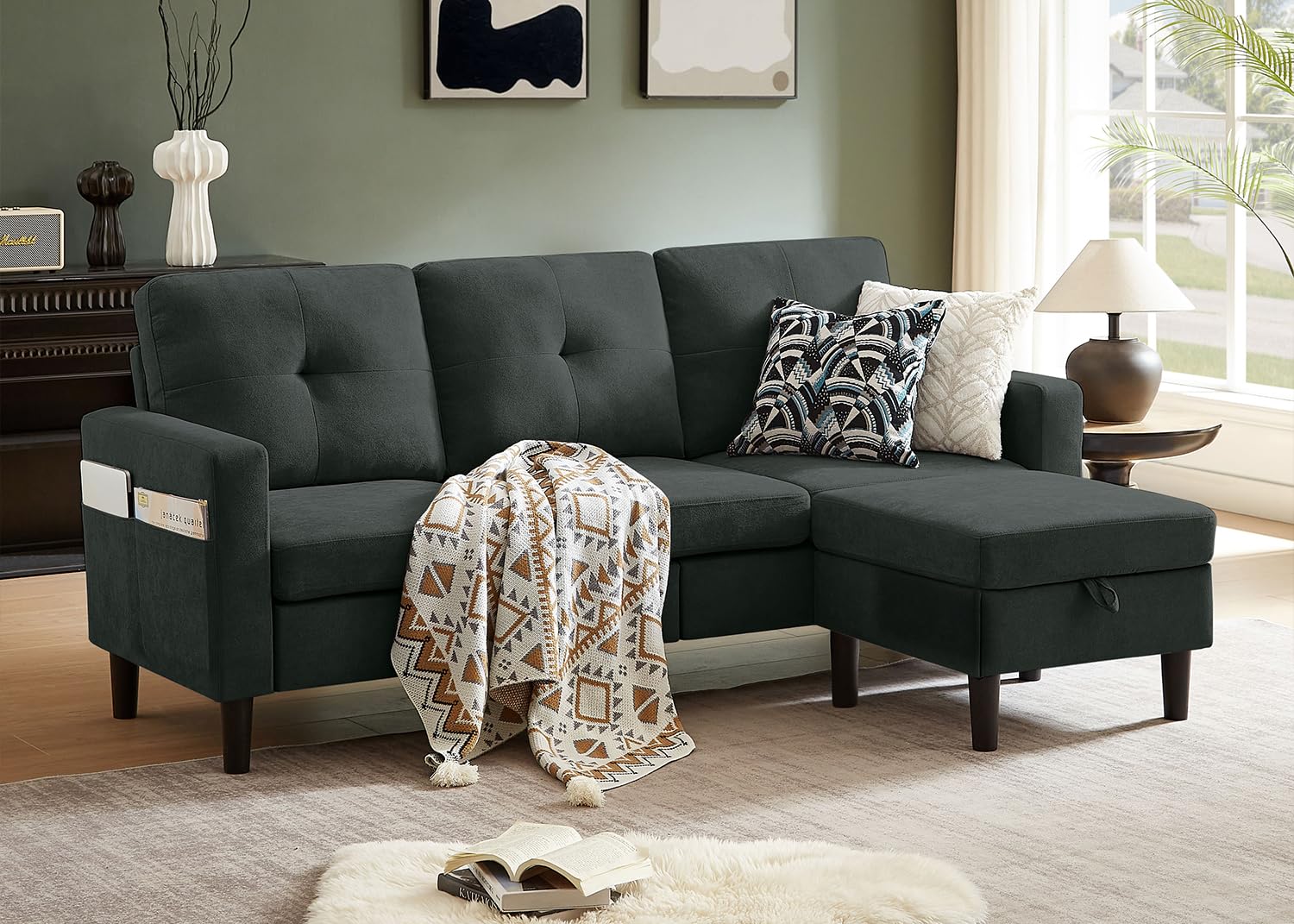 SAKAO♡ Amazon.com: Pingliang Home Sectional Sofa Couches for Living Room