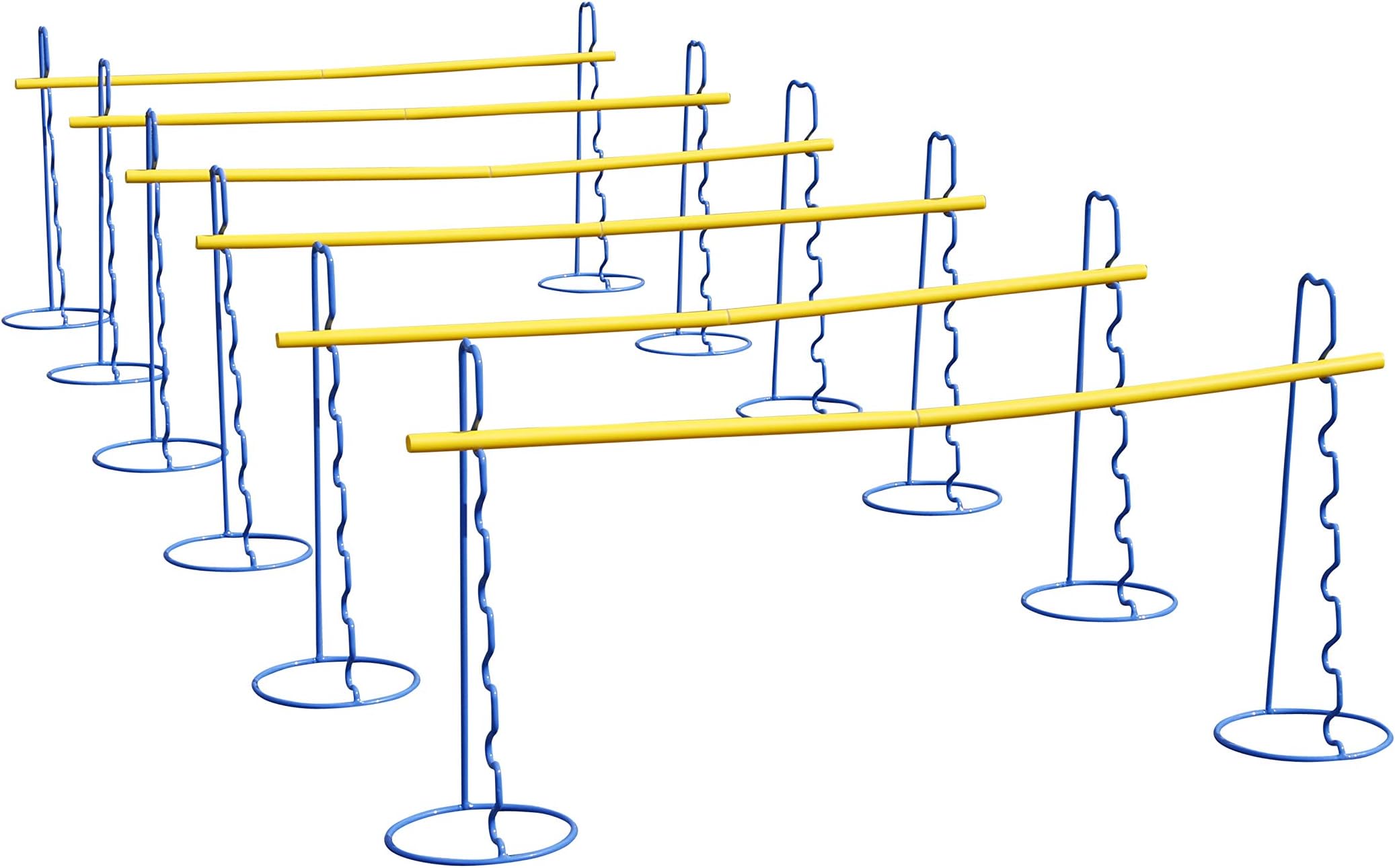 Six large agility hurdles with different heights - Training Hurdle for all kind of Sports