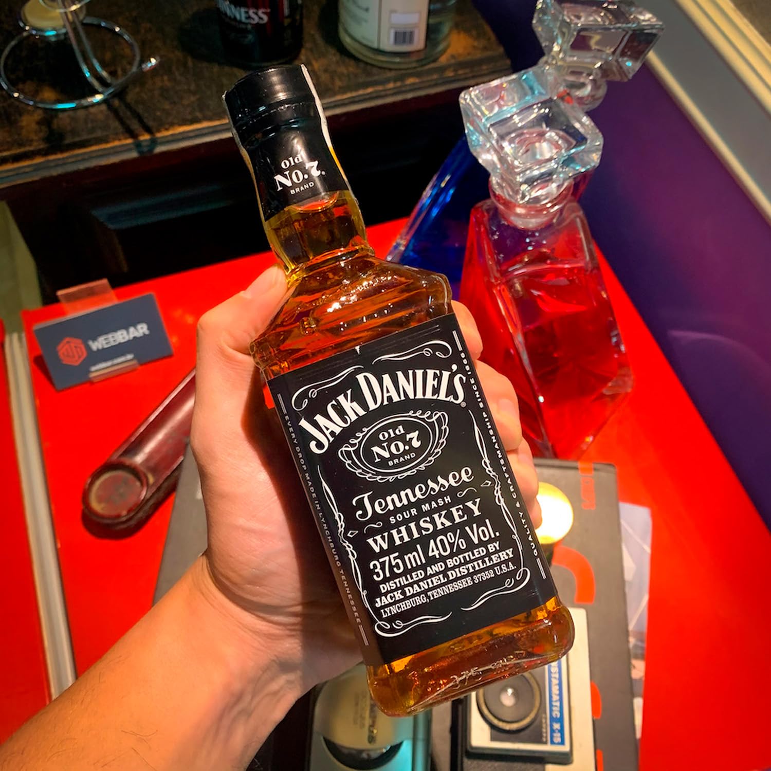 Whisky Jack Daniel's Old No. 7 Tennessee Whiskey 375ml Caixa com