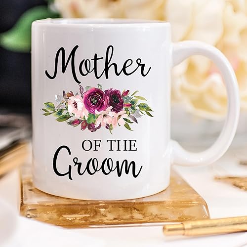 Miniatura 3 de Taza de 11 onzas con texto en inglés "Thank You For Raising The Man Of My Dreams Mother Of The Groom To My Mother In Law - Taza para suegra, regalos