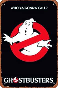 ゴーストバスターズ 蓄光 シルクスクリーンポスター Amazon.co.jp: ゴーストバスターズ ブリキ看板 レトロ風 装飾