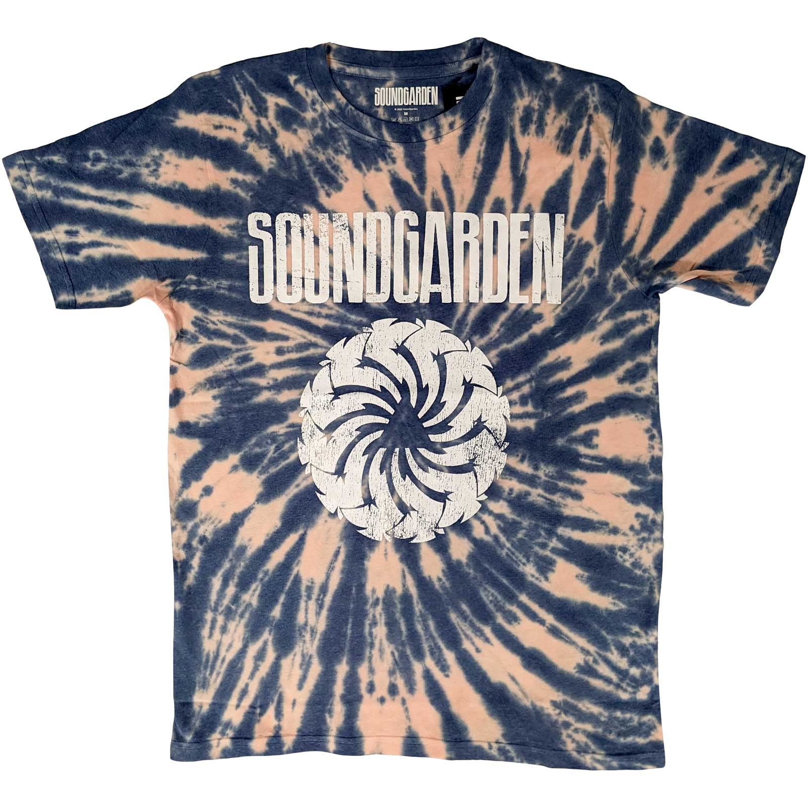 Rock Off Officially Licensed Products Men's Blue Soundgarden Logo Swirl Official Tee T-Shirt Unisex (Medium)