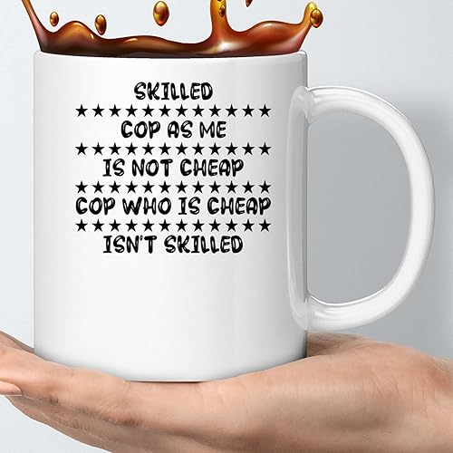 Coffee Mug Cop Good Bad Funny Birthday Gag Gifts - Adult Humor - Humorous for Coworkers 765832