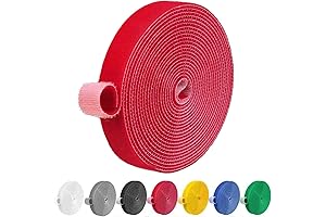 Reusable Red Velcro Tape: Enhanced Cable Management, Strength, and Durability