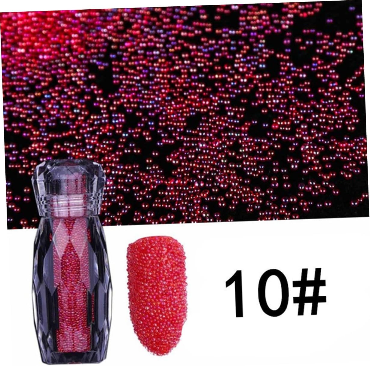 Balacoo 15 pcs Nail Decorations for Nail Art 3D Pixie Crystals for Nails Micro Pixie Beads Gravel Nail Crystals Nail Beads Multicolor Rhinestones Nail Art Rhinestones Symphony Beading