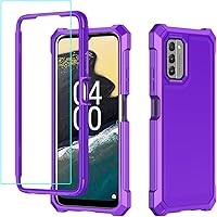 Vista 9 de Funda para Nokia C300/Nokia G100 con protector de pantalla, funda para teléfono Nokia C300 N155DL, protección de cuerpo completo frontal y trasera