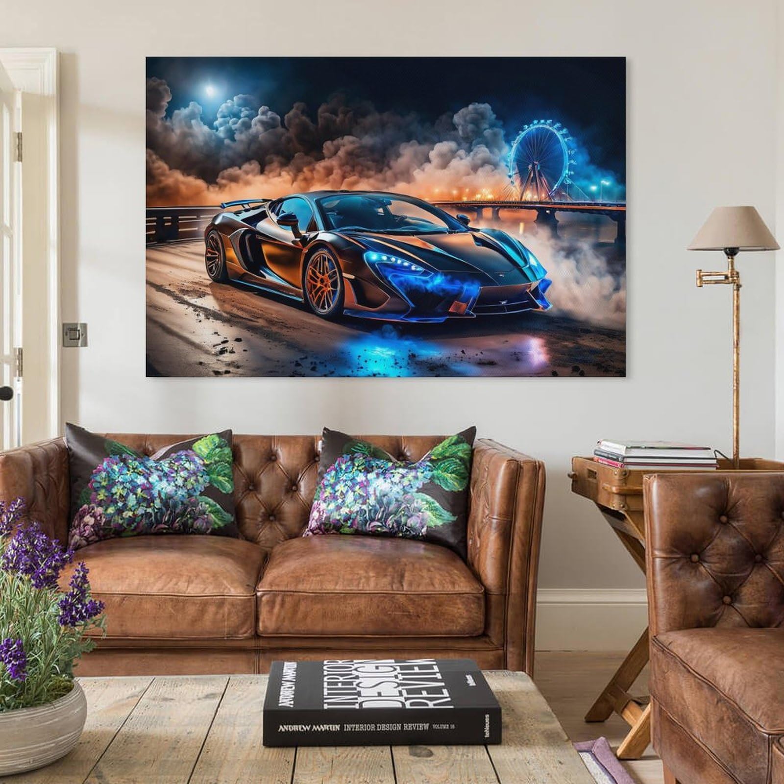 Amazon.co.jp: 車 ポスター、ファッショナブルな車、はたらく車