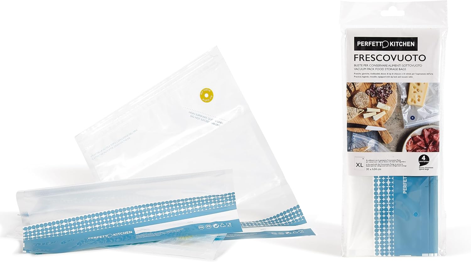 Perfetto Kitchen Vacuum Freshener Bag, Multi-Coloured, XL