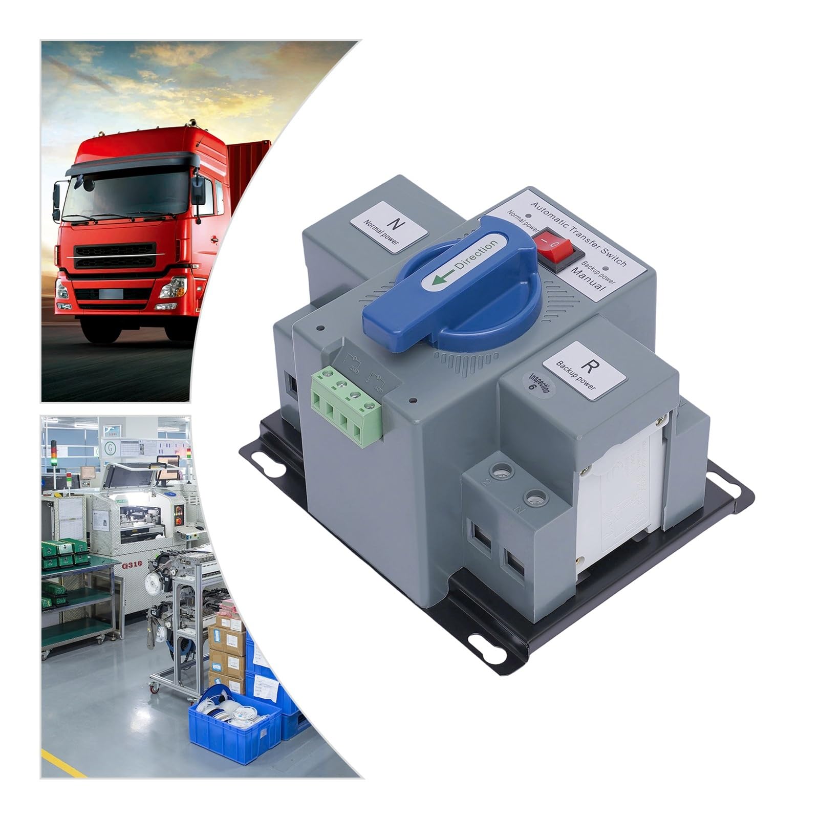Interruptor de transferencia automática de potencia 63A for conmutador de generador 2P, conmutador de generador 50/60 Hz(220V)