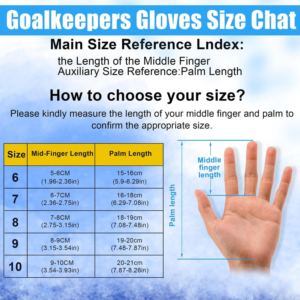 Soccer Goalkeeper Goalie Gloves Kids Youth and Adult Provide Extreme Strong Control and Grip, Breathable and Comfortable Soccer Gloves,High Performance Goalkeeper Glove Equipment