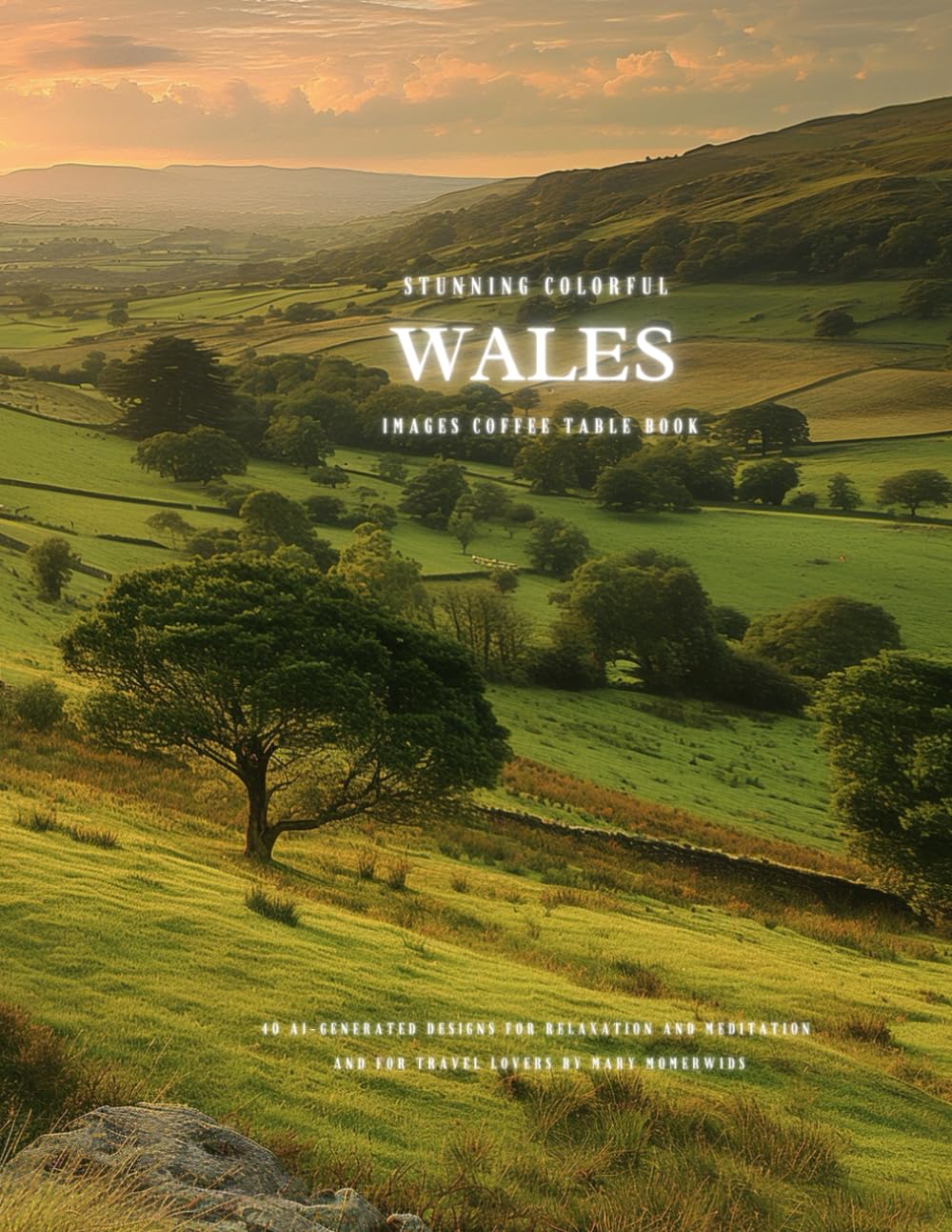Stunning Colorful Wales Images Coffee Table Book: 40 AI-Generated Designs for Relaxation and Meditation and for Travel Lovers
