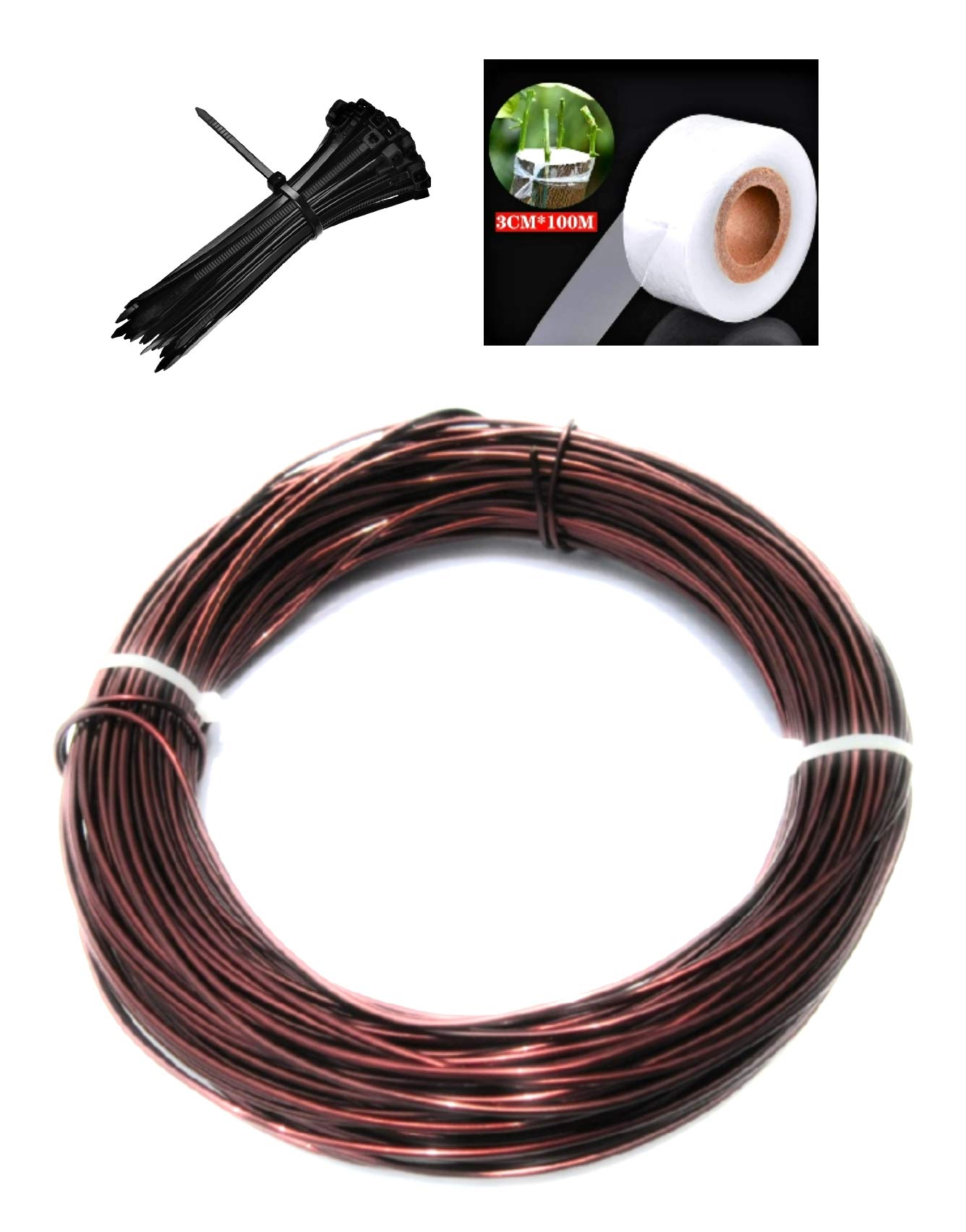 GREENARTZ® (Set of 3) Garden Essentials Kit - 33ft 1.5mm Aluminum Wire + 100pc Nylon tie + 100m Grafting Tape (B08J2JWQDG) Amazon Price History, Amazon Price Tracker