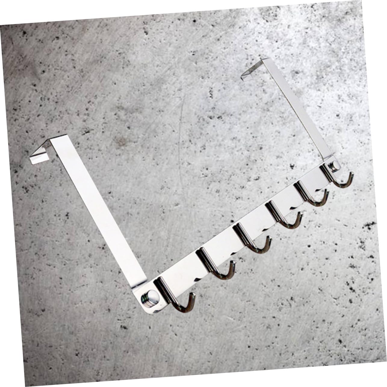 Toddmomy Gancio per Porta in Acciaio Inox Appendiabiti Sopra Porta Portaoggetti per Cappelli Borse e Asciugamani Design Semplice e Facile da Montare