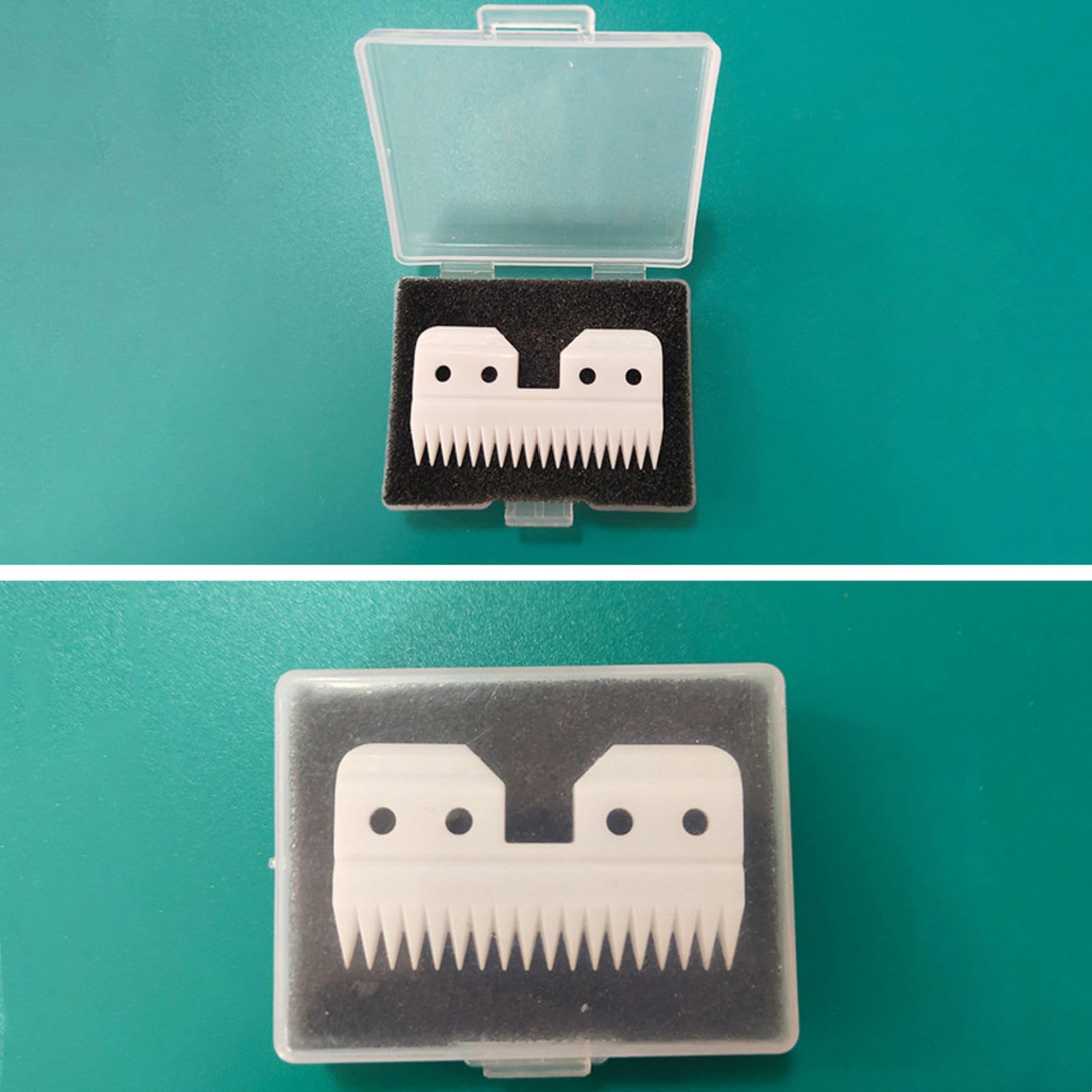 3PCS Clipper Replacement Blades 18 Teeths Ceramic Clipper Blade for Wahl KM2 KM5 KM10