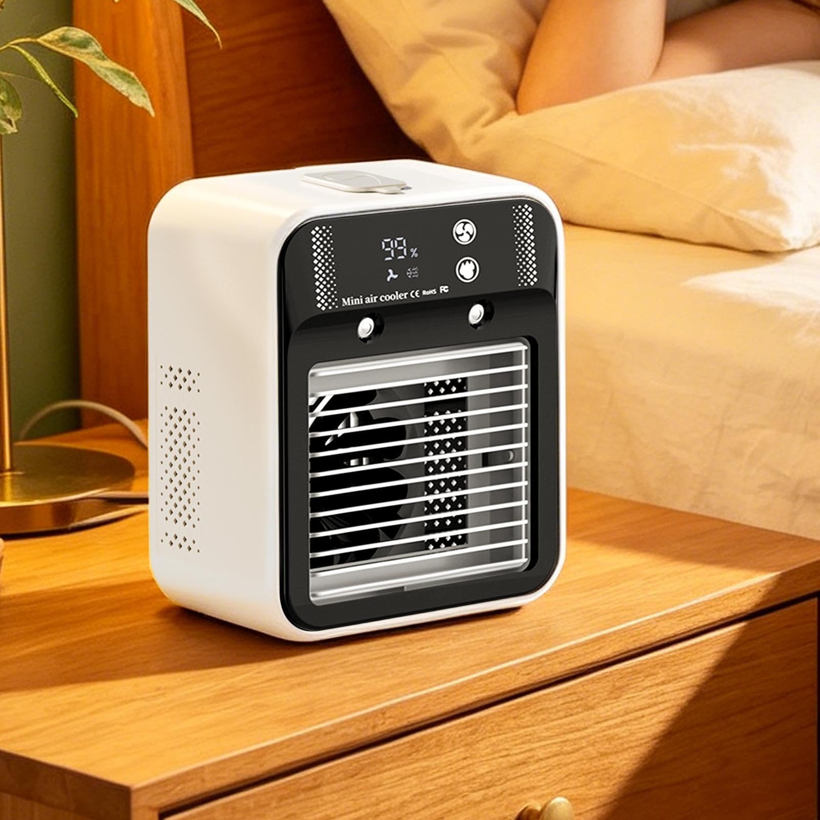 Climatizzatore Portatile per Stanze Ventilatore Silenzioso Rinfrescante | Ventola Raffrescante con Due Velocità per Casa Posto di Lavoro