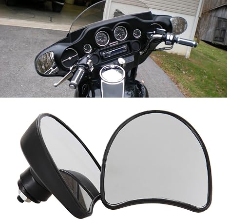 Amazon.com: Triclicks Black Inner Fairing Mount Rearview Mirrors For ...