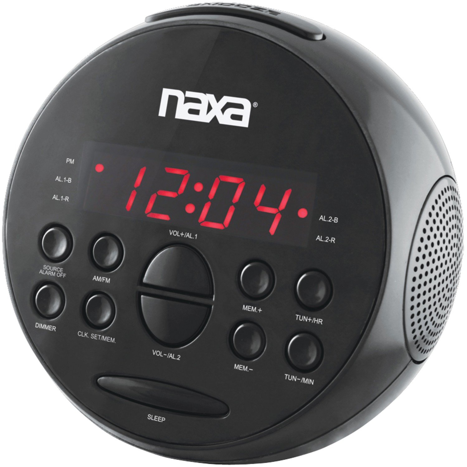 Buy NAXA NRC172 PLL Digital Dual Alarm Clock with AM/FM Radio and