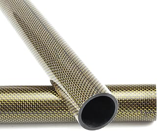 Carbon Fiber Tubes for RC Plane 500mm Length Glossy Surface Gold/Blue/Red Thread Carbon Fiber Tubes Dia All Kind 2PCS