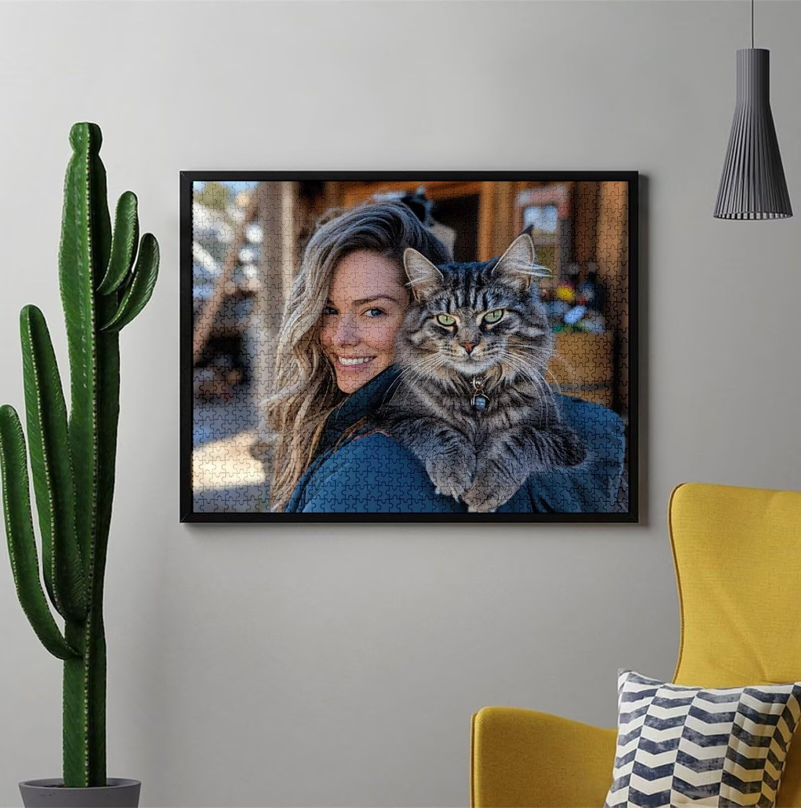 Spersonalizowana łamigłówka ze zdjęciem 1000 1500 2000 3000 4000 5000 sztuk Drewniane Puzzle Spersonalizowane z Twoim Obrazem Oryginalny prezent, z tekstem Rodzina, Zwierzęta, Urodziny, Boże