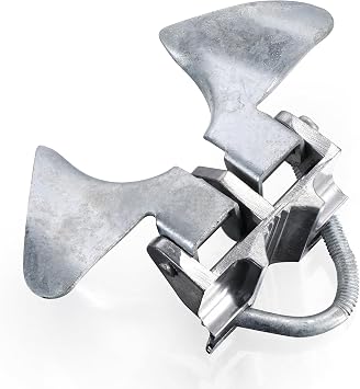 1 Pack KINNAN Chain Link Fence Butterfly Gate Latch, Galvanized Steel Butterfly Gate Latch for 1-3/8" Gate Frame and 2-3/8" Gate Post, Fence Gate Latch with Padlock Hole