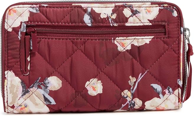 Vera Bradley Women's Performance Twill RFID Turnlock Wallet