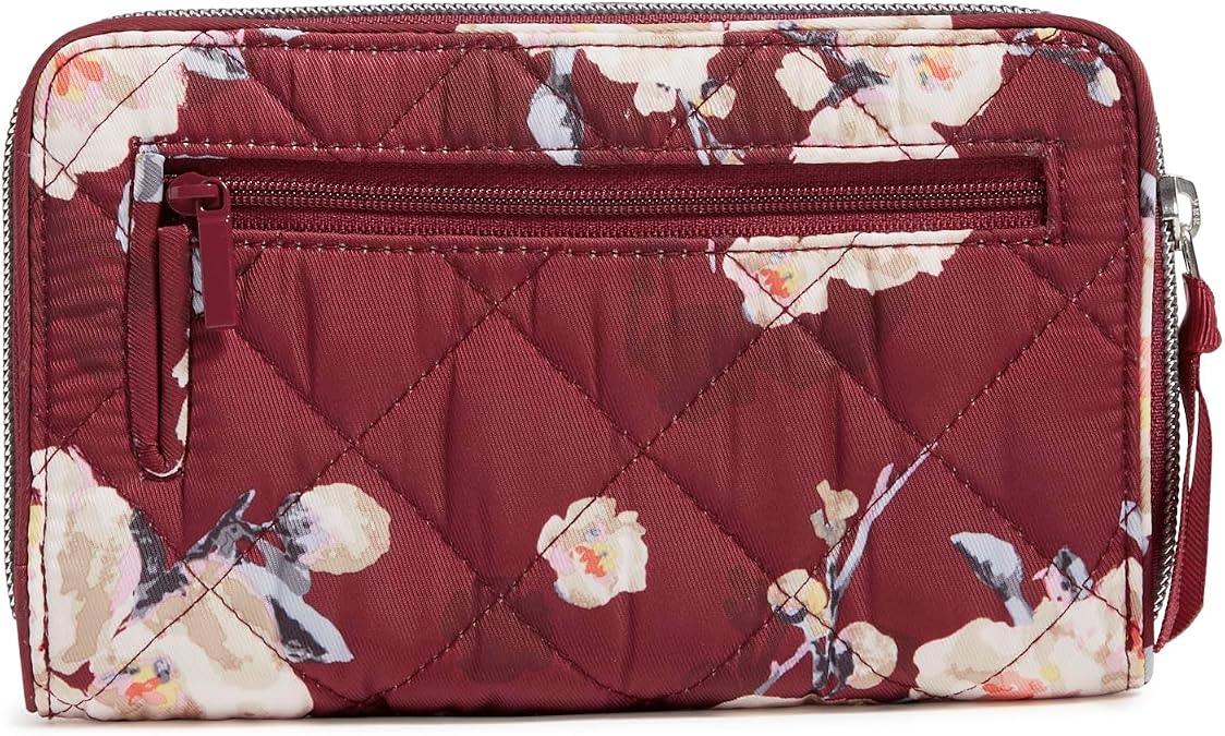 Vera Bradley Women's Performance Twill RFID Turnlock Wallet