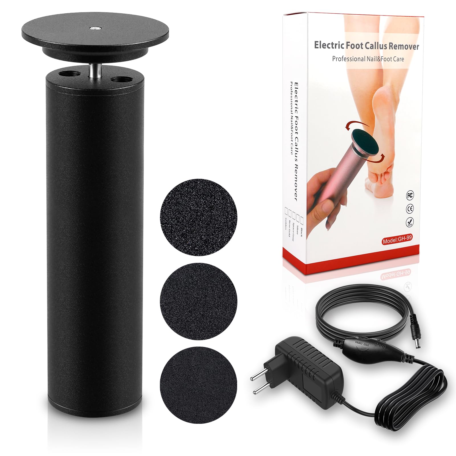 Removedor eléctrico de callos, cuidado de los pies, pedicura, lima de pedicura, eliminación de callosidades de pies