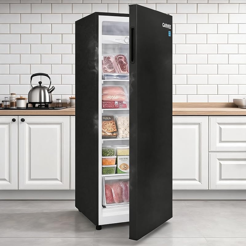 Garvee upright-black-cx-7cuft-eGaQ7N 7 cu ft Upright Freezer Black