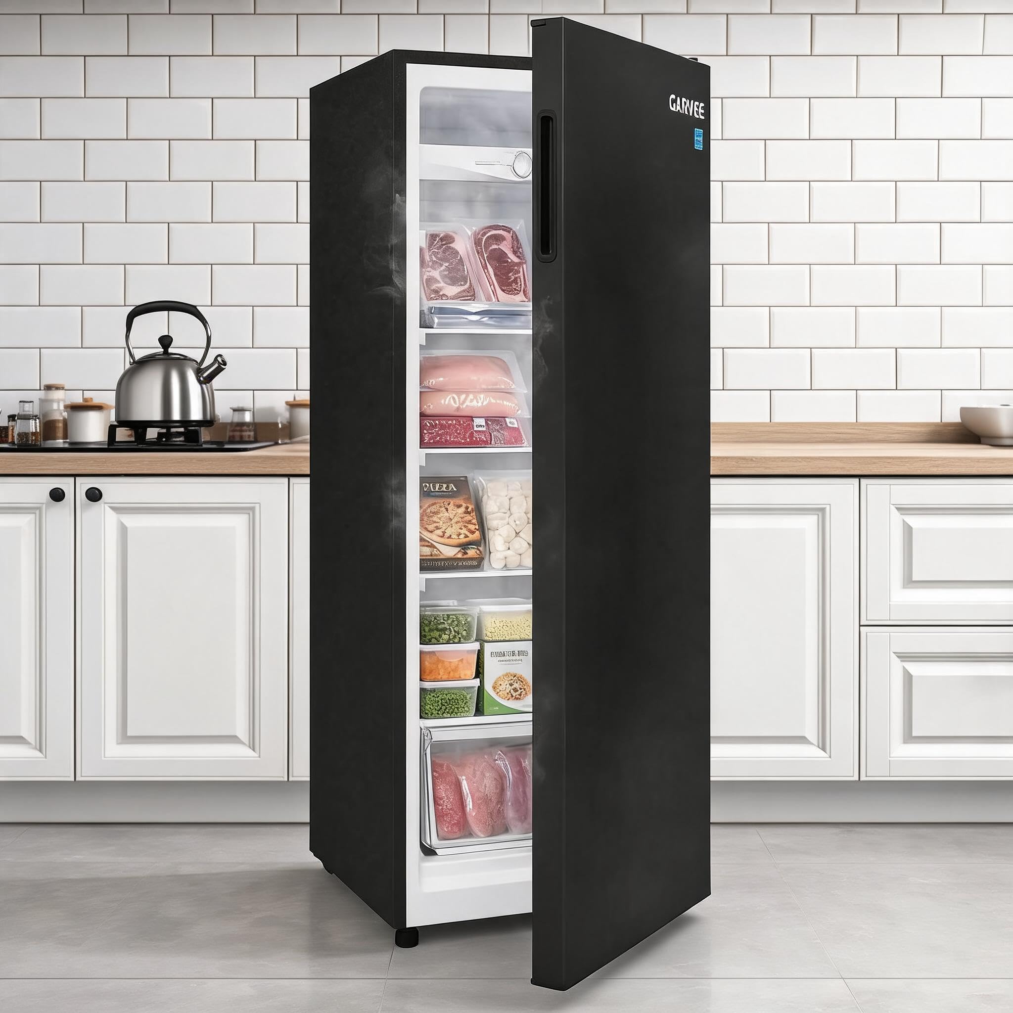 Garvee upright-black-cx-7cuft-eGaQ7N 7 cu ft Upright Freezer Black