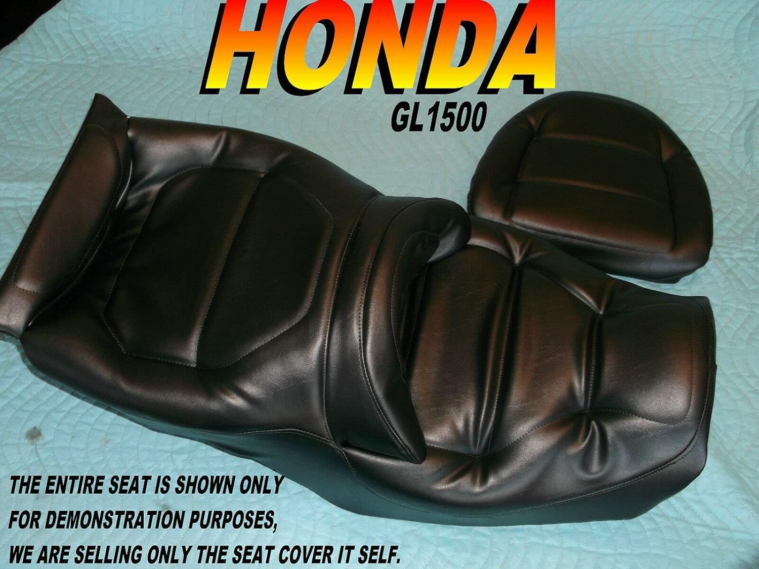 Generic New Replacement seat Cover Set fits Honda GL1500 Goldwing 1988-97 Aspencade SE Interstate 612A, black