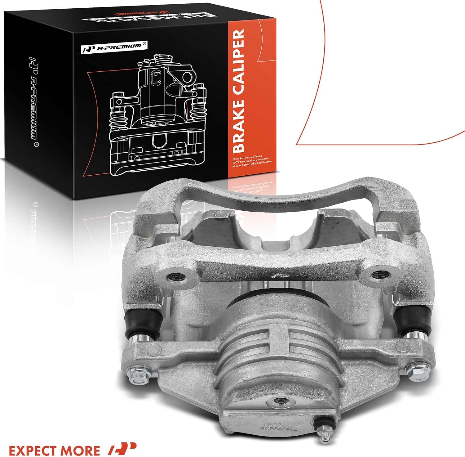 A-Premium Disc Brake Caliper Assembly with Bracket Compatible with Select Chevrolet, Oldsmobile & Pontiac Models - Classic, Malibu, Alero, Cutlass, Grand Am - Front Left Driver Side