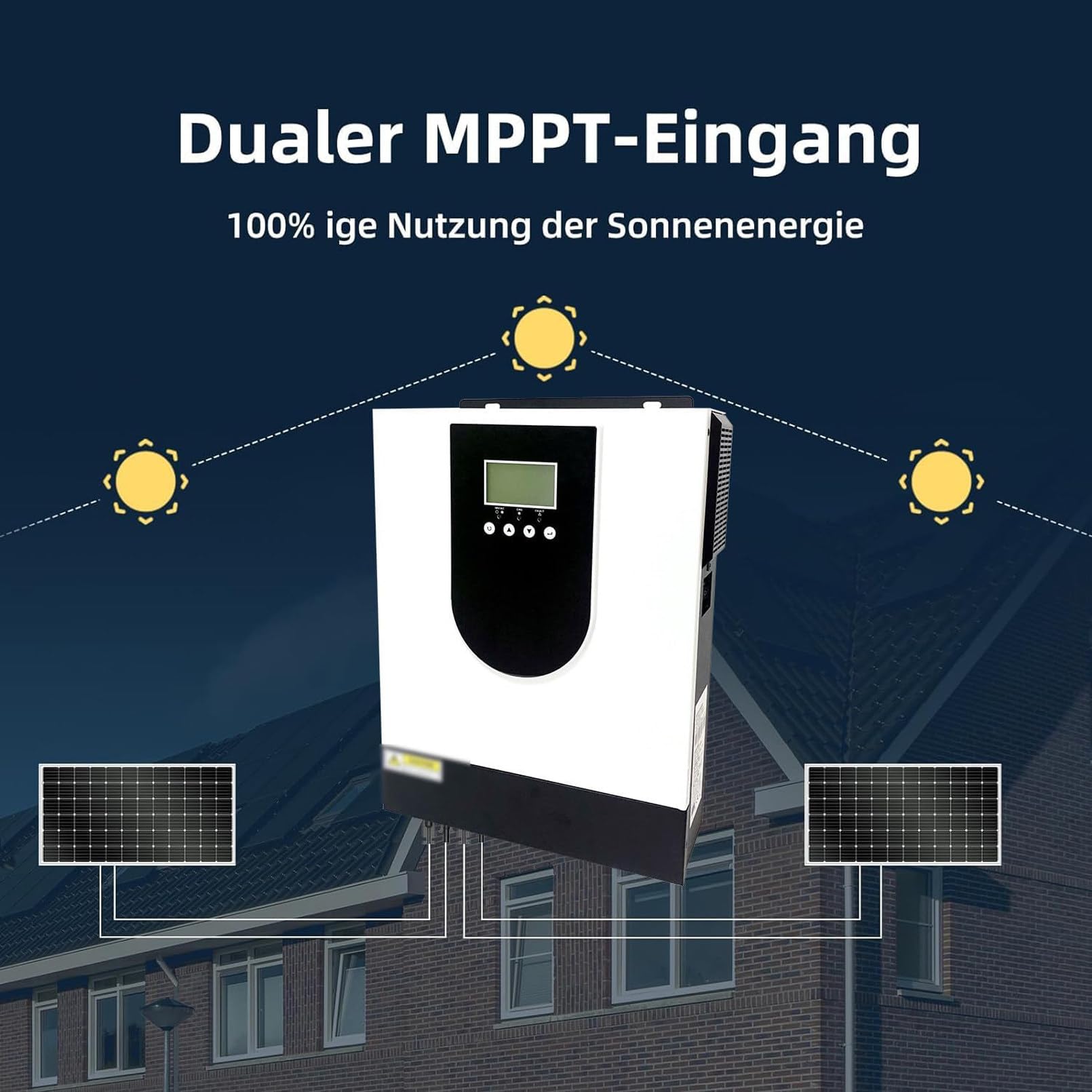 Inversor de Onda sinusoidal Pura para el hogar de 3000 W, convertidor de energía Solar híbrido, Cargador inversor híbrido Fuera de la Red