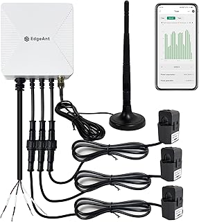 WLAN-Energiemonitor mit 3 x 80 A-Klemmen, Smart Home-Strommonitor zur Stromverfolgung in Echtzeit, WLAN-Zähler für Solar-/Nettomessung, Automatisierung und Steuerung der Energieversorgung im Haushalt
