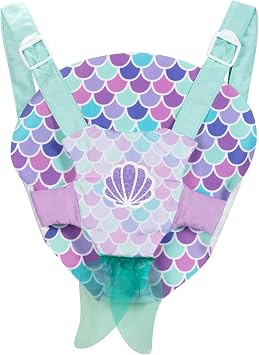 Disney Princess Ariel Baby Doll Deluxe with Tiara, Carrier, Plush Friend, Pacifier, Bib & Baby Bottle