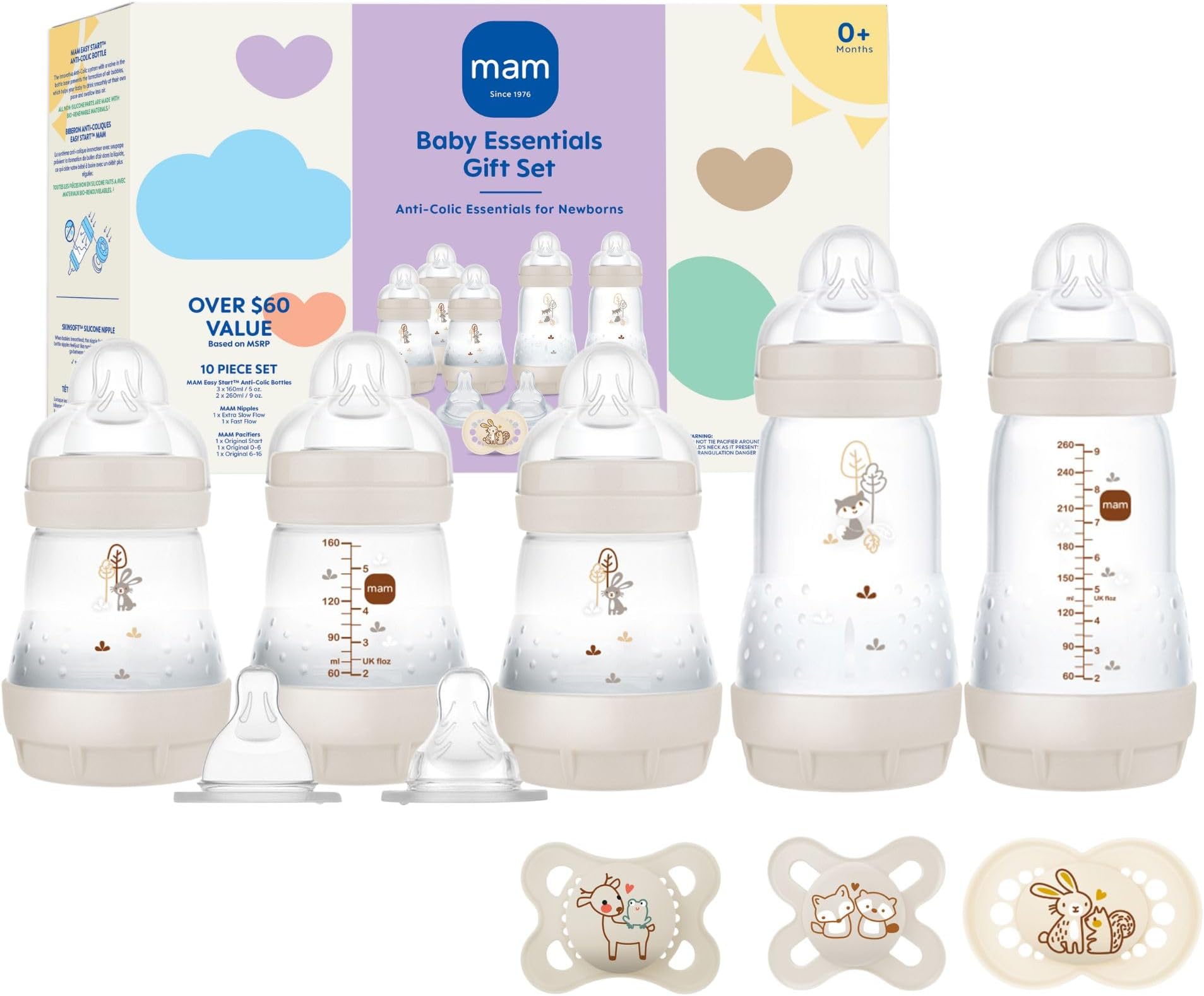 MAMMatte Essentials Gift Set, 10-Piece, Newborn, Unisex,1 Count (Pack of 1)
