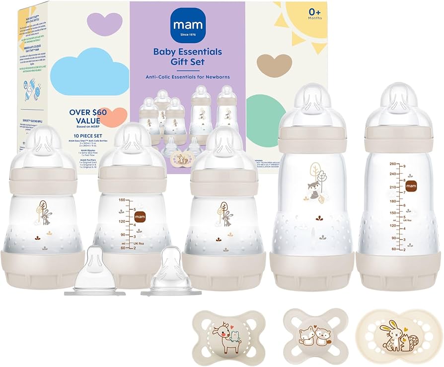 Amazon.com: MAM Newborn Essentials Matte Feeding Set with Easy