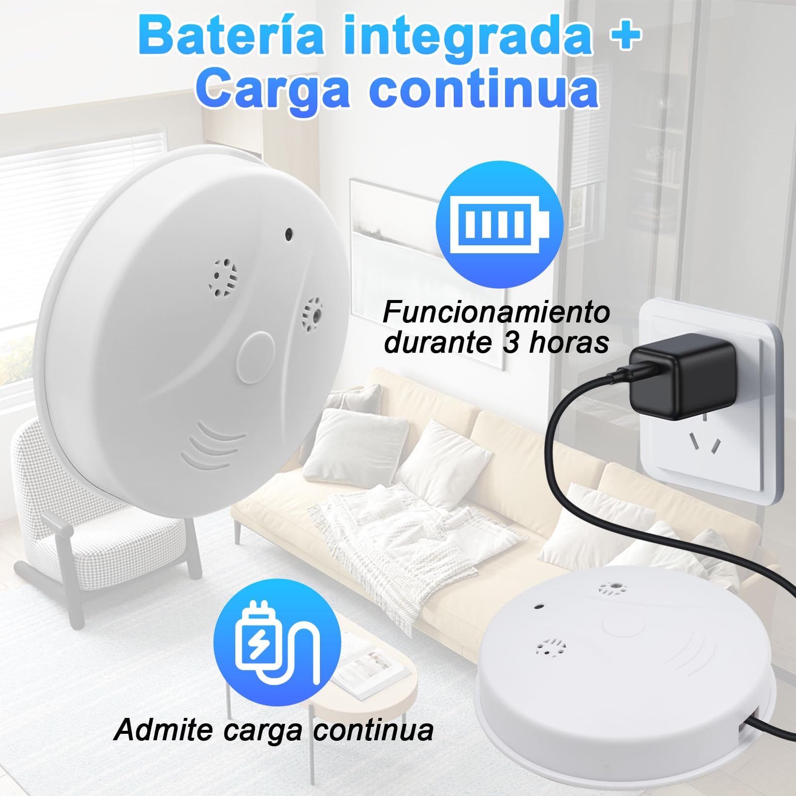 CYI Mini Cámara Espia HD 1080P, Micro Cámara Oculta Espía Camuflada Larga Duración, Camara Vigilancia WiFi Interior Mini Oculta Visión Nocturna Detección de Movimiento para Hogar, Oficina, etc.