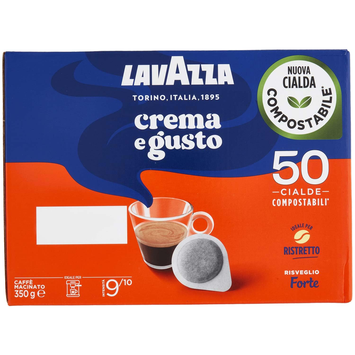 Lavazzacrema E Gusto Forte Cialde 50 Coffee Pods Italian Coffee |  Desertcart Seychelles, image size:1500x1500