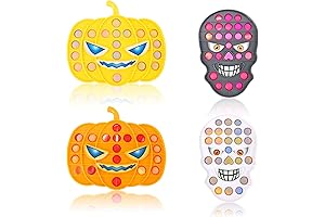 Halloween Pumpkin Fidget Popper 4 Pack