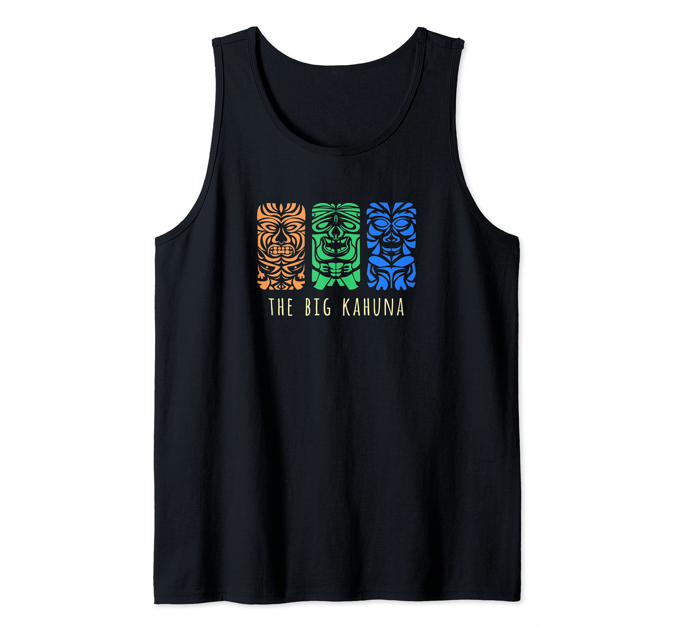 Hawaii Tiki Polinesia Big Kahuna Surfer Retro Hawaiano Camiseta sin Mangas