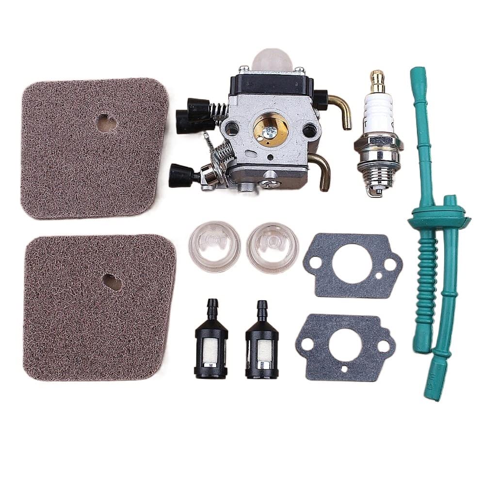 Kit de Filtro de Combustible de Aire for carburador Compatible con Stihl FS38 FS45 FS46 FS55 KM55 FS85 Juntas de carburador desbrozadora cortadora de césped