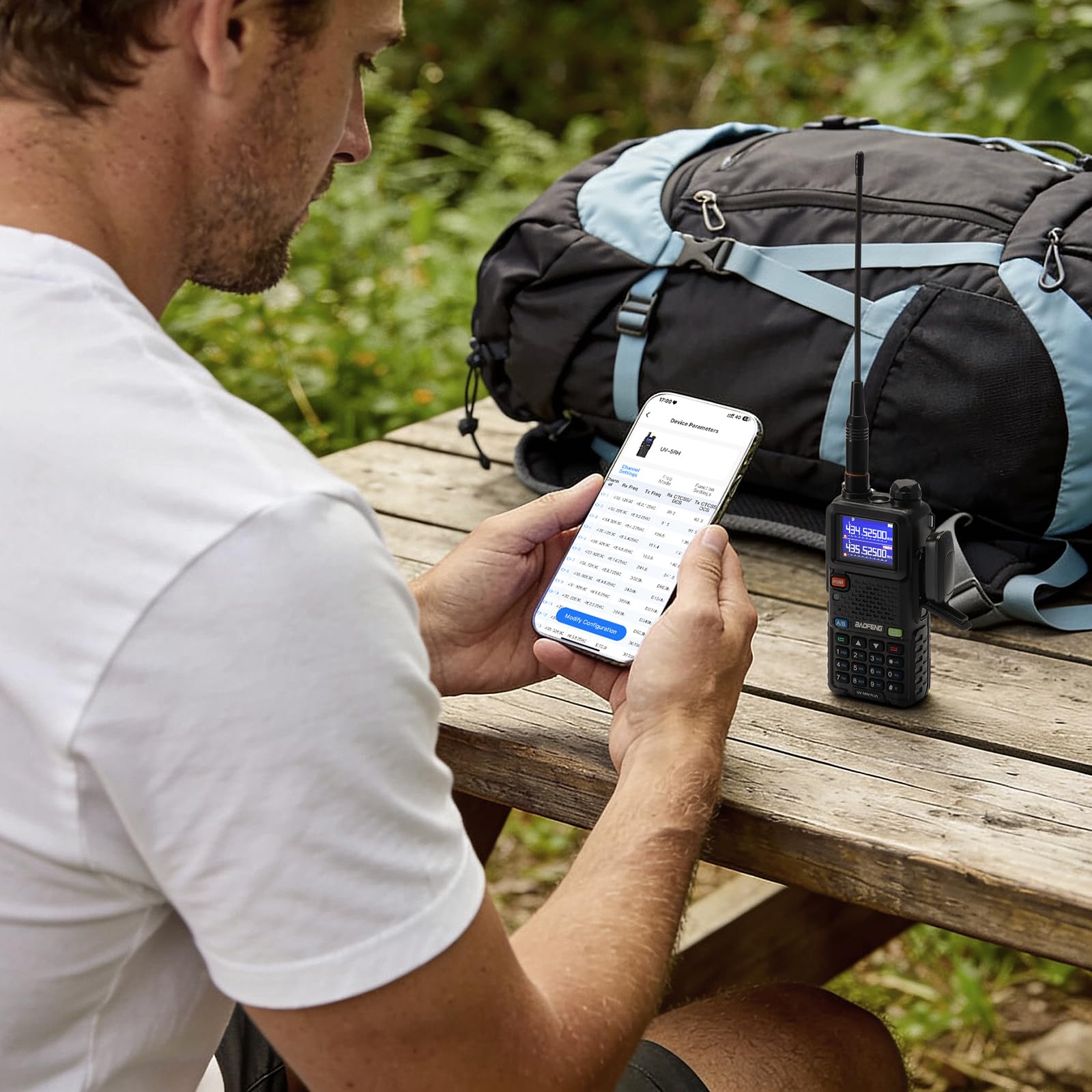 BAOFENG Adaptador de programación inalámbrico BT-A1D, programador de radio BT APP para Baofeng UV-5R, UV-5R Mini, UV-5RM Plus, BF-888S, K5 Plus Ham Radio de mano, configuración rápida de canal para