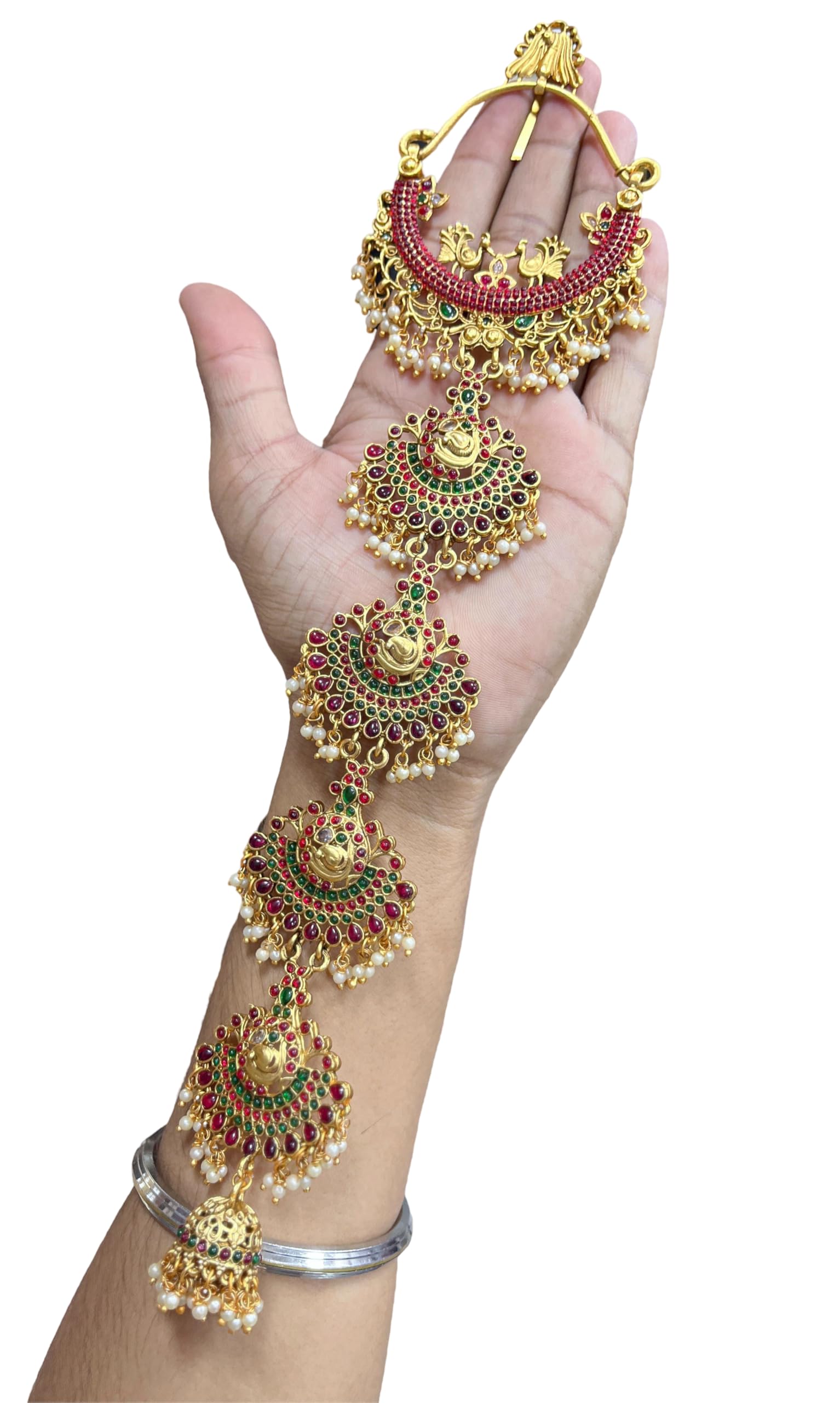 generic KGR Splash Multicolors stone 5 layer ring Design Big jadai Billai (KRJH0310)-picture-13