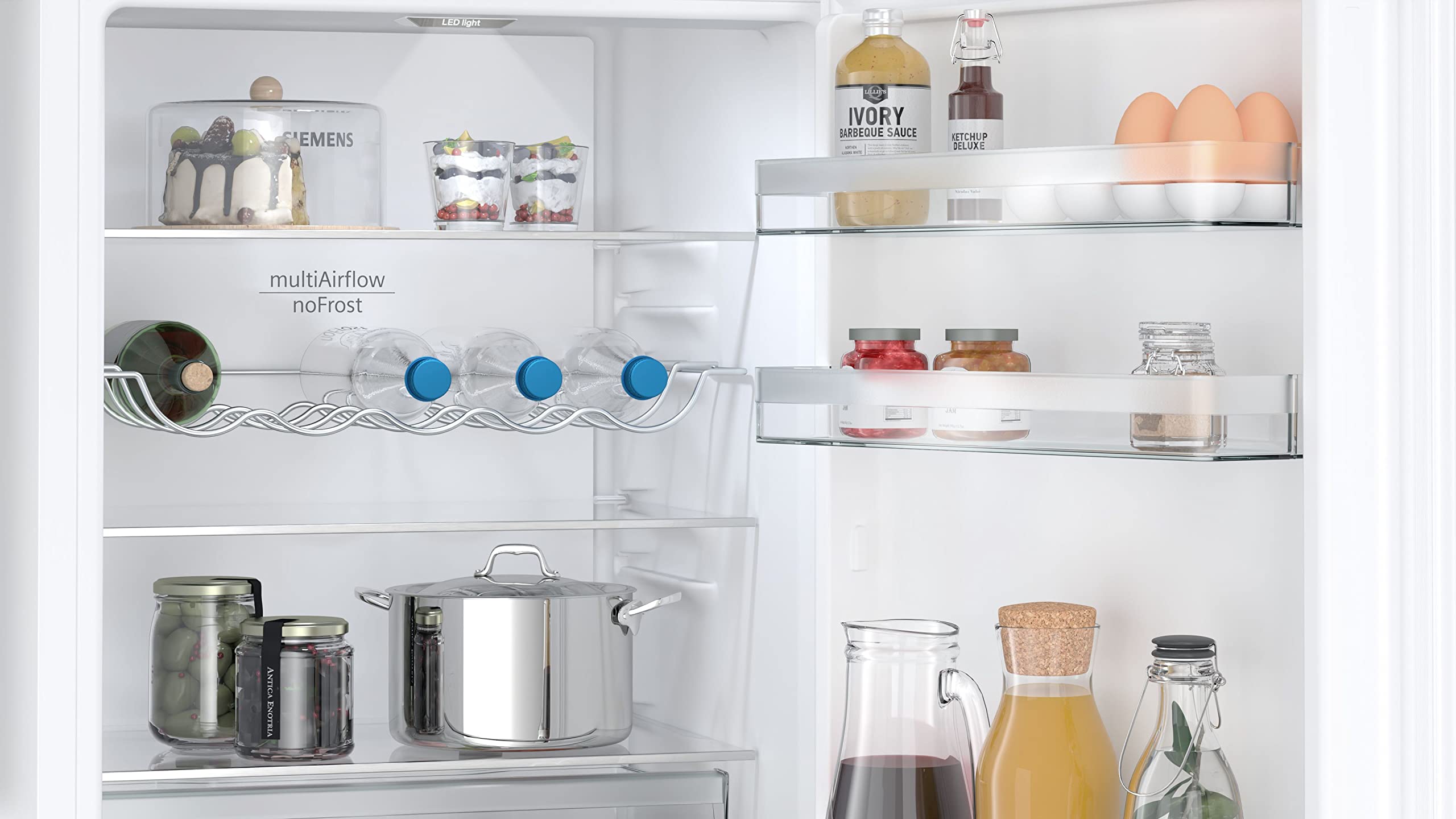 SIEMENS KG36NXWDF iQ300 Frigorífico y congelador Combinado, 186 x 60 cm, 237 L de refrigeración + 119 L de congelación, hyperFresh frescor más Largo, no más descongelación, superCooling –