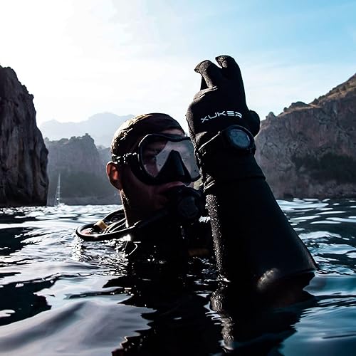 Miniatura 8 de XUKER Guantes de agua, de neopreno de 0.118 pulgadas y 0.197 pulgadas, guantes de invierno para buceo, esnórquel, surf