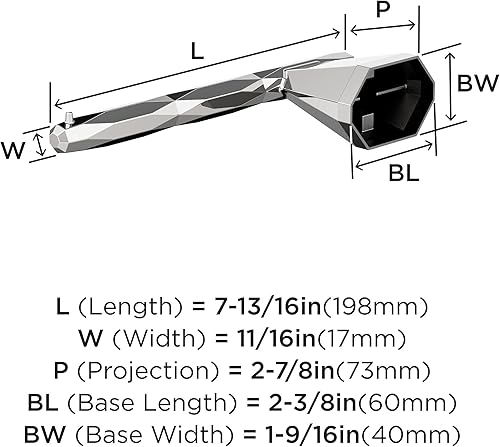 Vista 93 de Amerock BH36043CZ Toallero de bronce champán Toallero de 18 pulgadas (17.992 in) San Vicente Toallero de baño Accesorios de baño